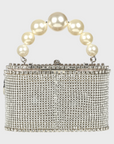 Rosantica Mini Holli Luce | Silver Toned Brass, Crystals & Faux Pearls