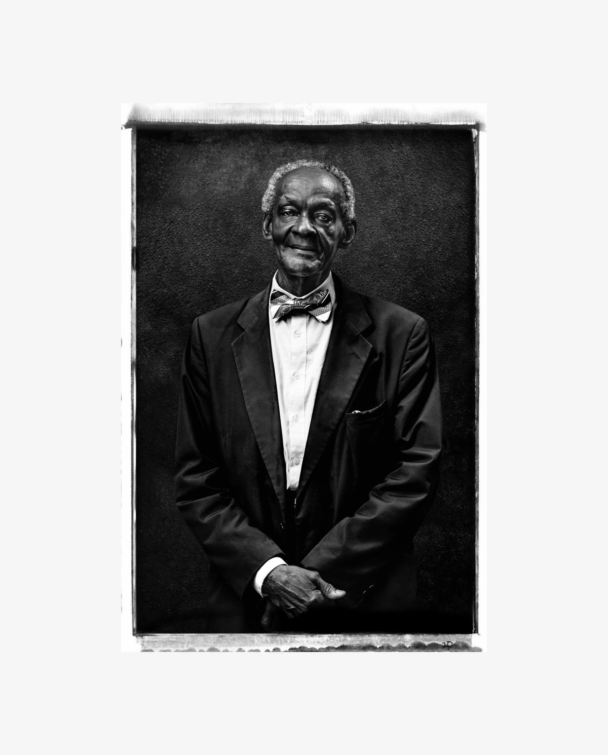 Black-and-white standing portrait from Alina Gozin’a’s Harlem Love Stories Confessed.