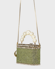 Rosantica Pocket Luce | Gold Toned Brass, Crystals & Faux Pearls
