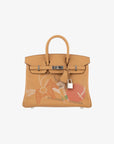 Hermès | Birkin 25cm | "In and Out" Biscuit Swift Leather Palladium Hardware