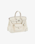 Hermès | Birkin 25cm Cargo  | Nata Swift Leather & Toile Canvas Palladium Hardware