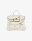 Hermès | Birkin 25cm Cargo  | Nata Swift Leather & Toile Canvas Palladium Hardware