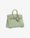 Hermès | Birkin 25cm | Vert D'eau Matte Alligator Palladium Hardware