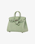 Hermès | Birkin 25cm | Vert D'eau Matte Alligator Palladium Hardware