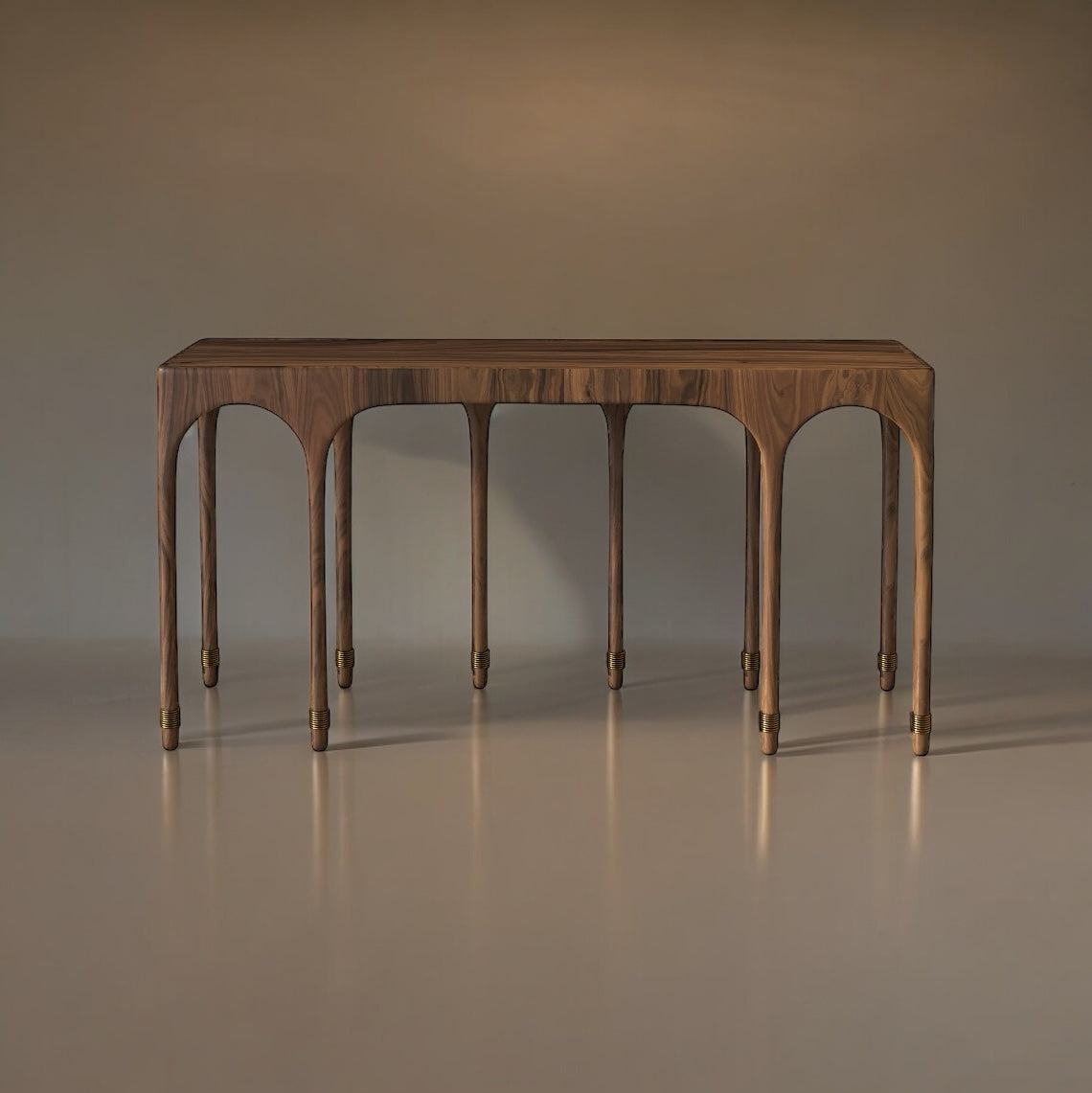 Hegi | Baan Sabai Console | Walnut &amp; Brass