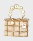 Rosantica Mini Holli | Gold Toned Brass, Crystals & Faux Pearls