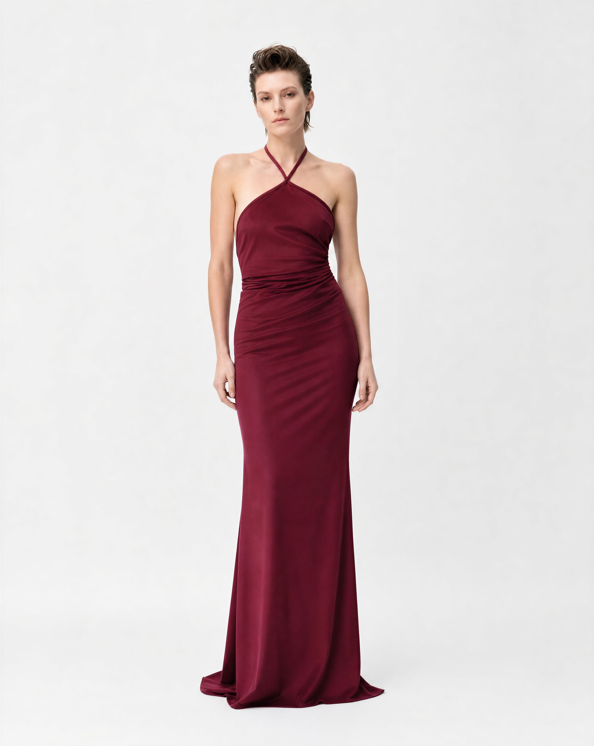 Common Hours | Bluet Suede Dress | Beetroot