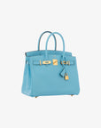 Hermès | Birkin 30cm | Celeste Epsom Leather Gold Hardware