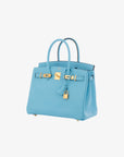 Hermès | Birkin 30cm | Celeste Epsom Leather Gold Hardware