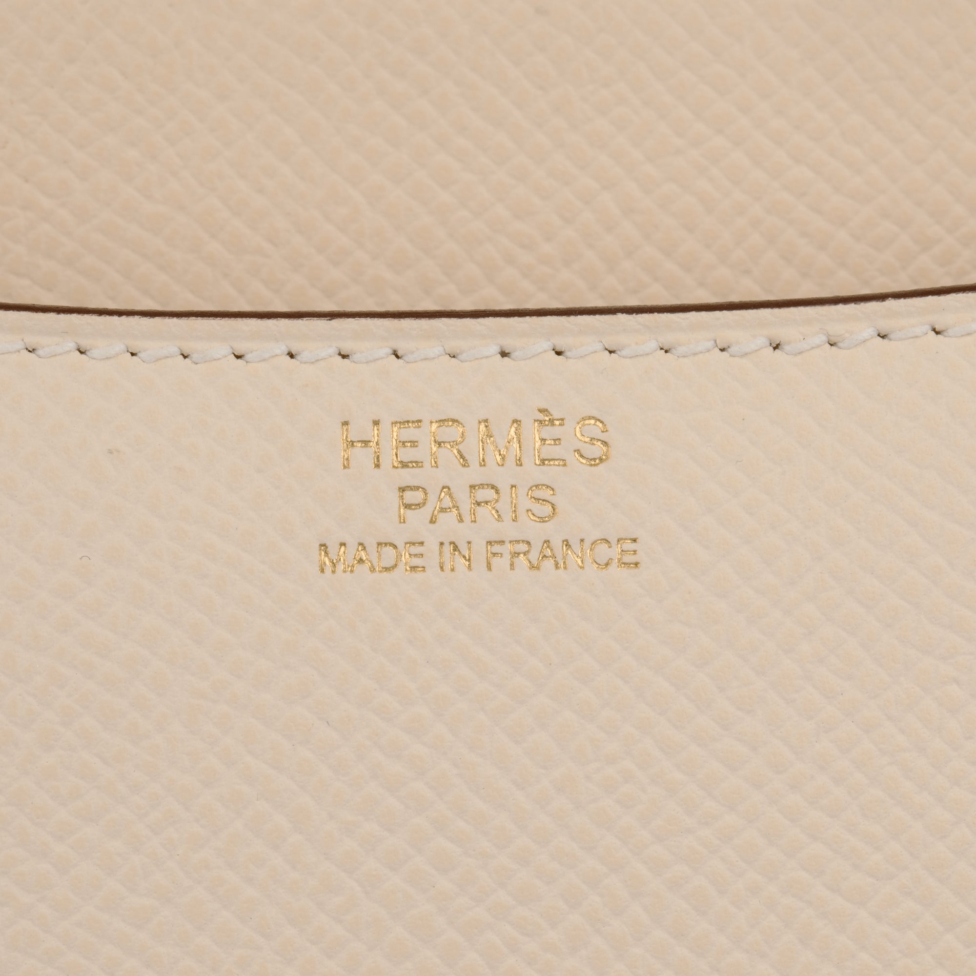 Hermès | Constance 24cm Nata Epsom Leather Gold Hardware