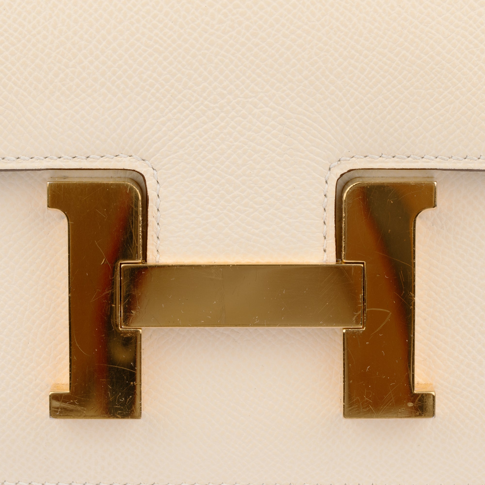 Hermès | Constance 24cm Nata Epsom Leather Gold Hardware