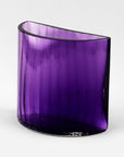 Emma Elizabeth Designs | Hand Blown Fluted Purple Glass