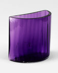 Emma Elizabeth Designs | Hand Blown Fluted Purple Glass