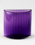 Emma Elizabeth Designs | Hand Blown Fluted Purple Glass