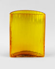 Emma Elizabeth Designs | Hand Blown Fluted Yellow Glass Vase