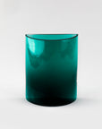 Emma Elizabeth Designs | Hand Blown Fluted Green Glass Vase