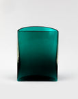 Emma Elizabeth Designs | Hand Blown Fluted Green Glass Vase