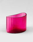 Emma Elizabeth Designs | Hand Blown Fluted Pink Glass Vase