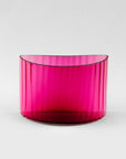 Emma Elizabeth Designs | Hand Blown Fluted Pink Glass Vase