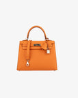 Hermès | Kelly 25cm | Orange Epsom Leather Palladium Hardware