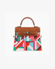 Hermès | Kelly Wood 22cm | Perspective Cavaliere | Leather & Wood Palladium Hardware