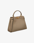 Fendi | Medium Peekaboo | Taupe Leather With Gold Hardware