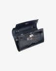 Hermès | Kelly-To-Go Wallet | Blue Indigo Matte Alligator Palladium Hardware