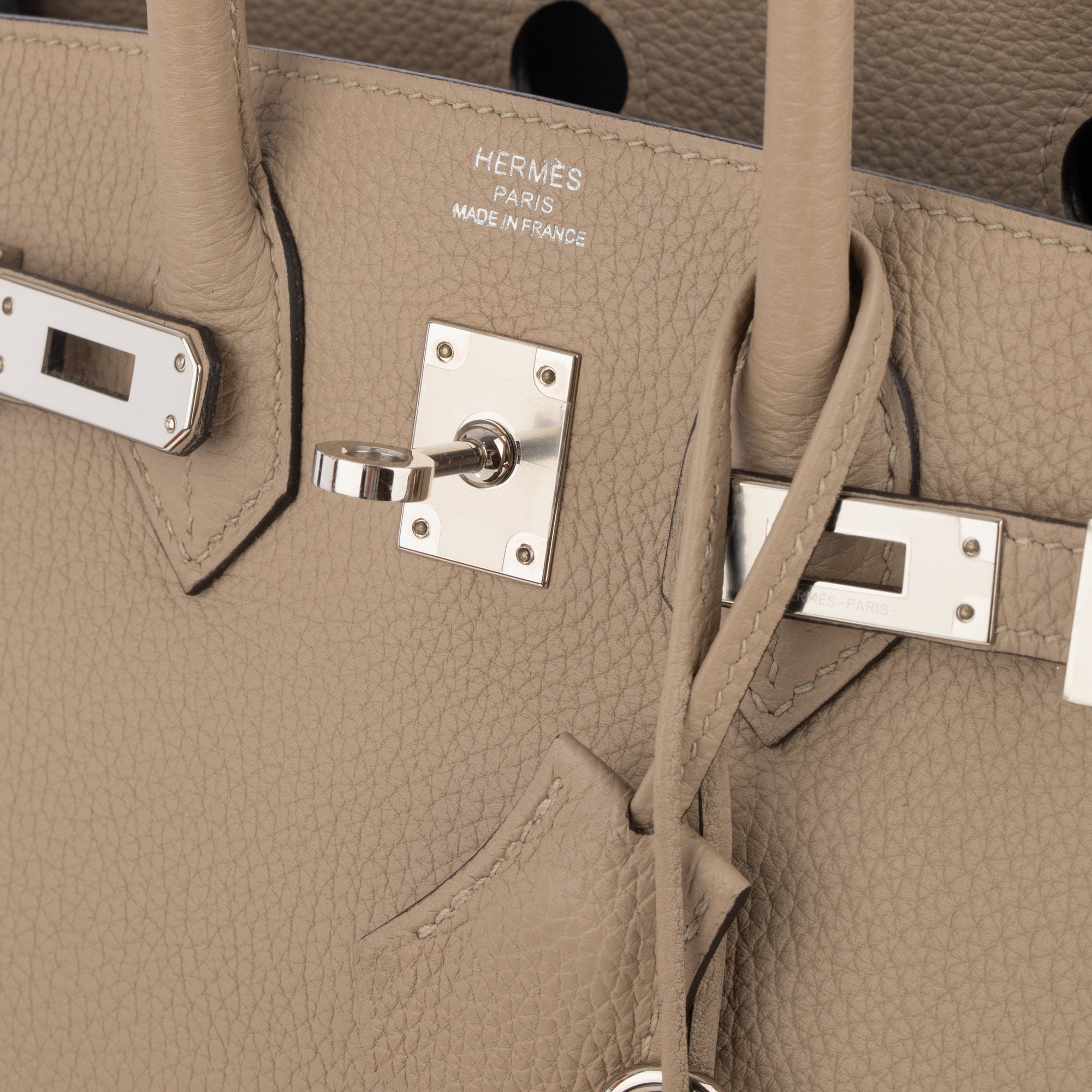 Hermès | Birkin Verso 25cm | Gris Tourterelle &amp; Blue Ocean Togo Leather Palladium Hardware