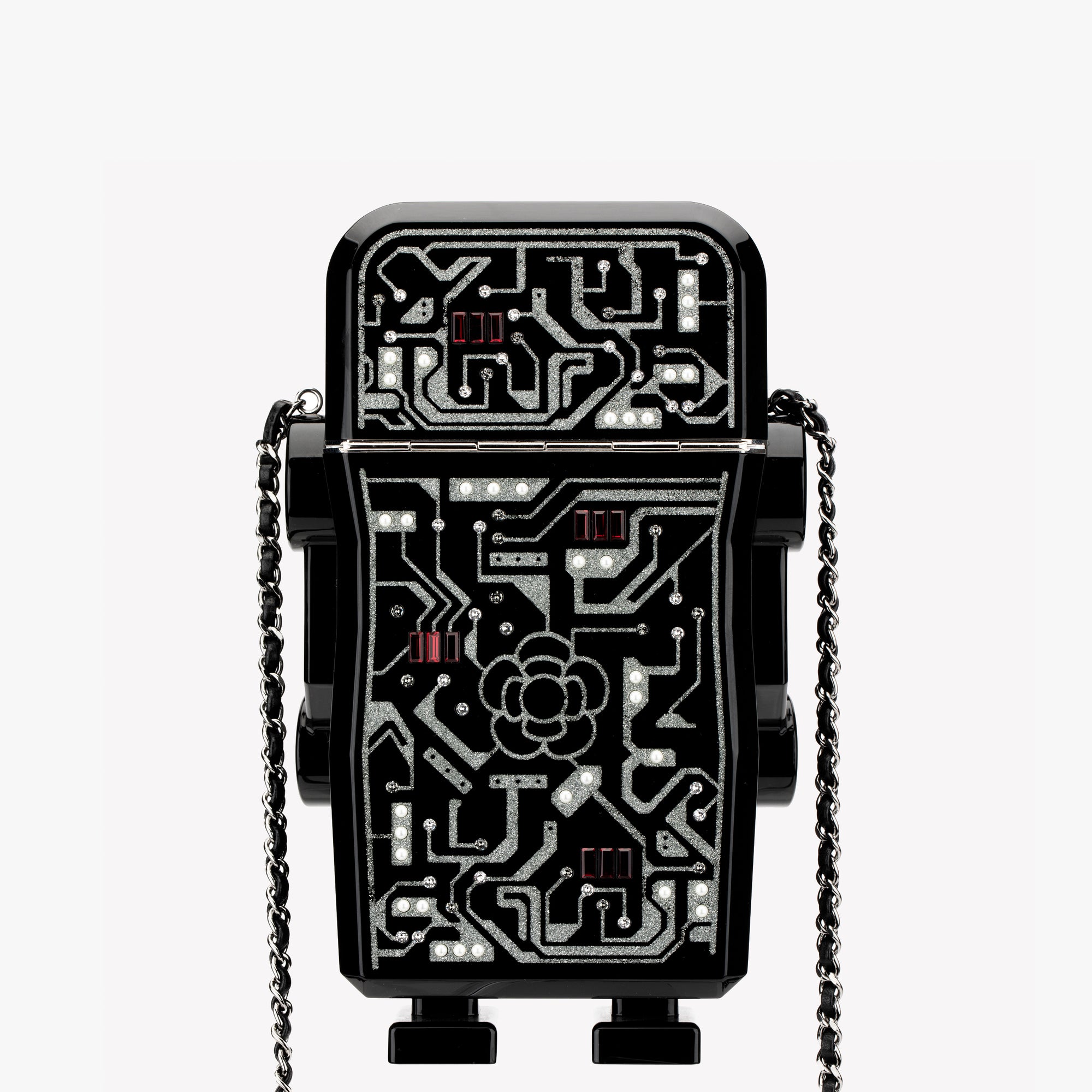 Chanel | Minaudière Limited Edition Robot | Silver-Tone Hardware