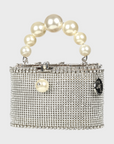 Rosantica Mini Holli Luce | Silver Toned Brass, Crystals & Faux Pearls
