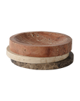 Greg Natale | Pila Bowl Red Travertine, Travertine and Emperador