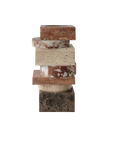 Greg Natale | Pila Vase Red Travertine, Rosso, Travertine and Emperador