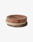 Greg Natale | Pila Bowl Red Travertine, Travertine and Emperador