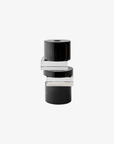Greg Natale | Pila Crystal Candle Holder Clear and Black Onyx – alternate view