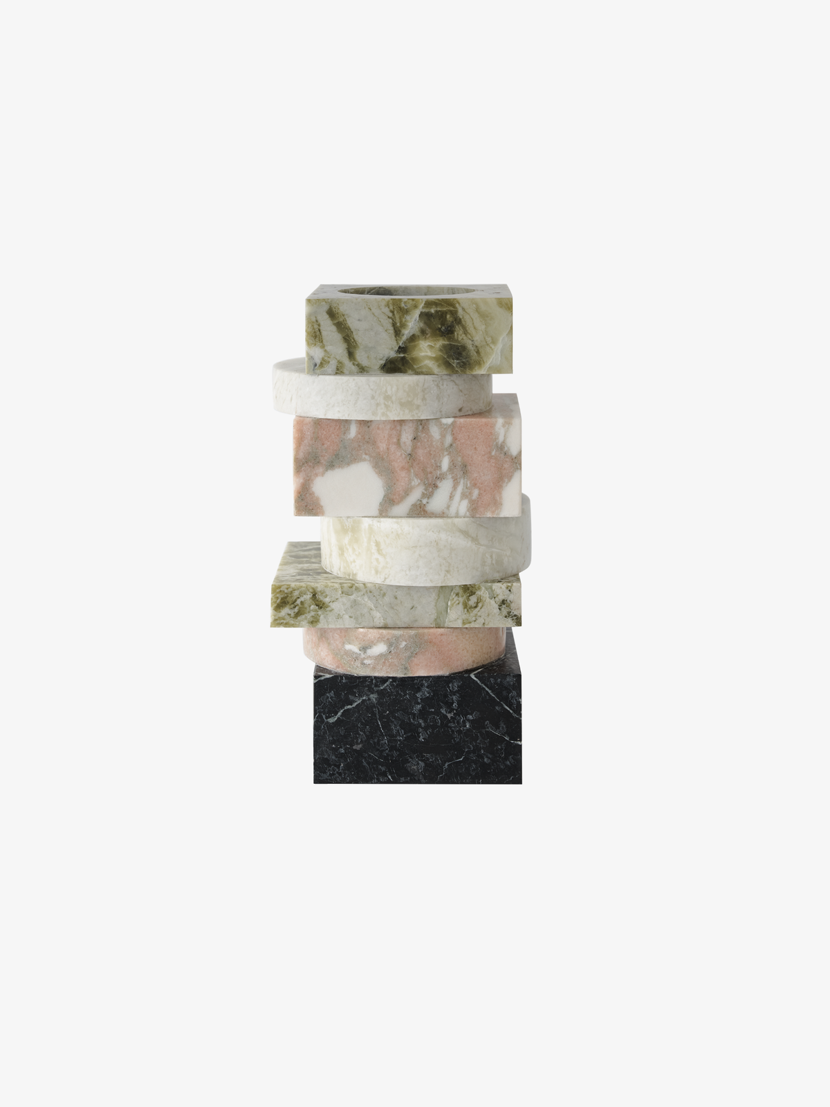 Greg Natale | Pila Vase Irish Green, Blue Onyx, Rose and Verde