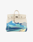Hermès | Haut A Courroies HAC 50cm Endless Roads | Craie Togo Leather Palladium Hardware