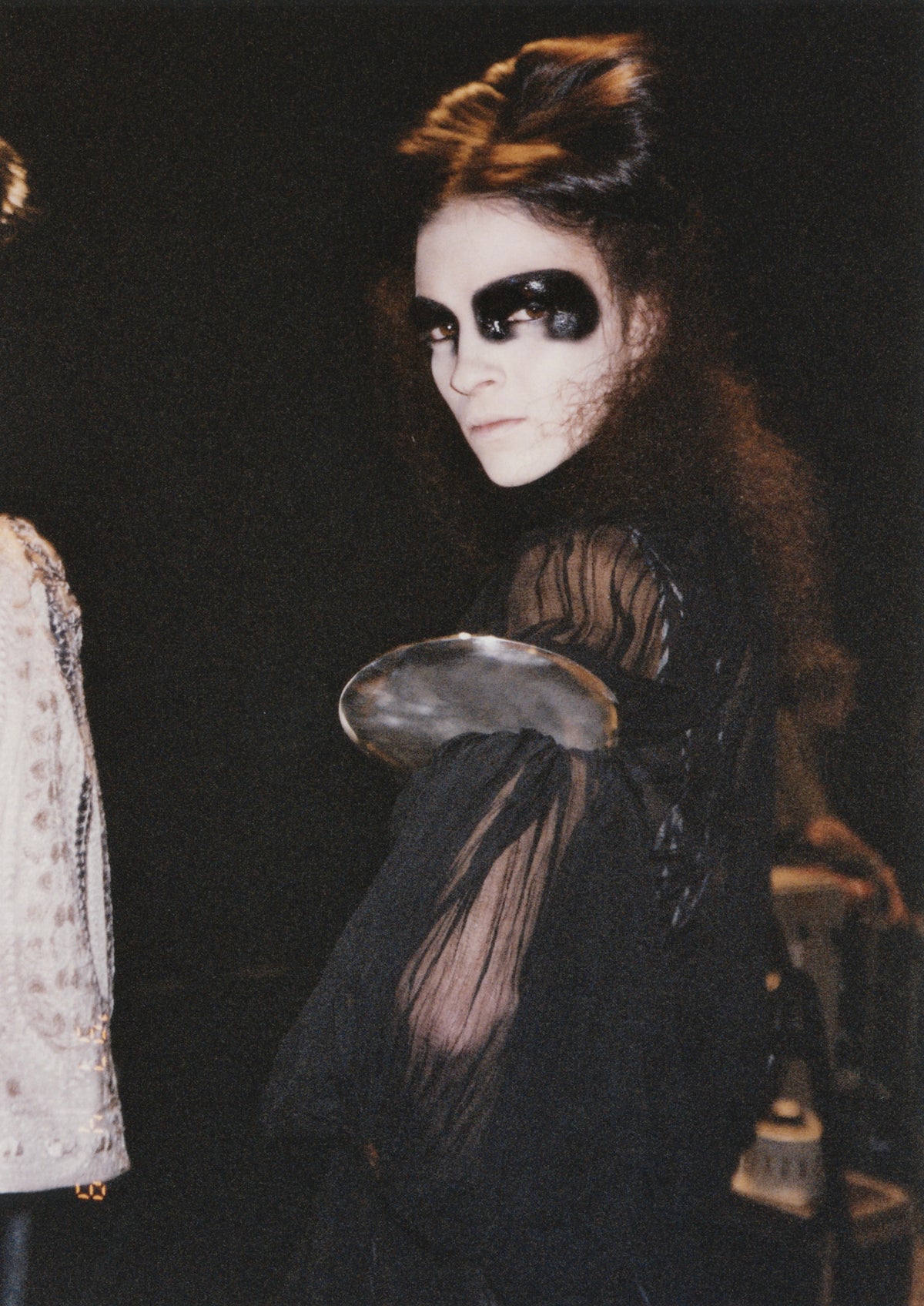 Backstage at Alexander McQueen Irere with Shaun Leane jewellery
