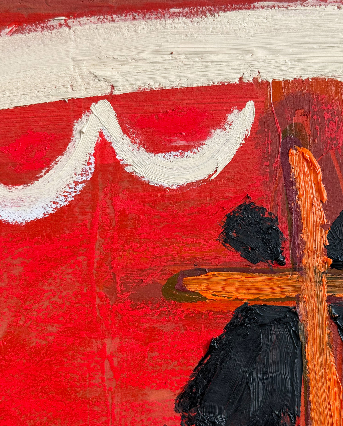 Branch by Jane Jenevieve — signed oil on canvas.
