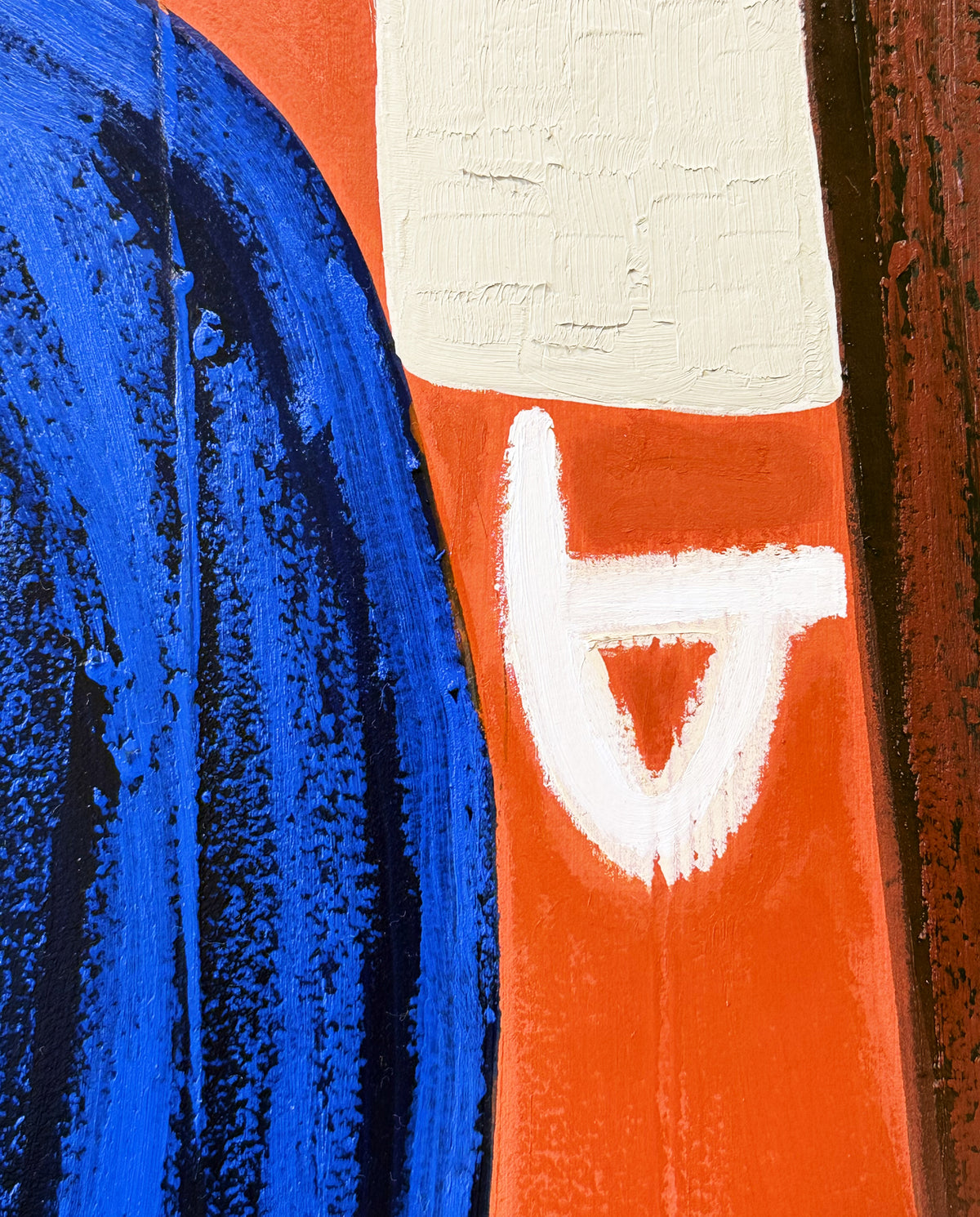 Gentle Eye by Jane Jenevieve — signed oil on canvas.