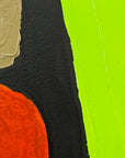 Man In A Hat III by Jane Jenevieve — signed oil on canvas.
