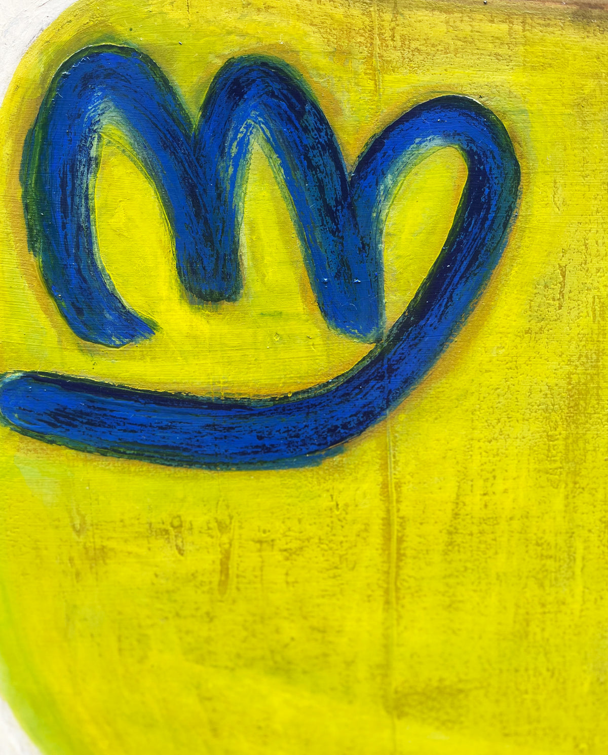 Upon Close Inspection by Jane Jenevieve — signed oil on canvas.