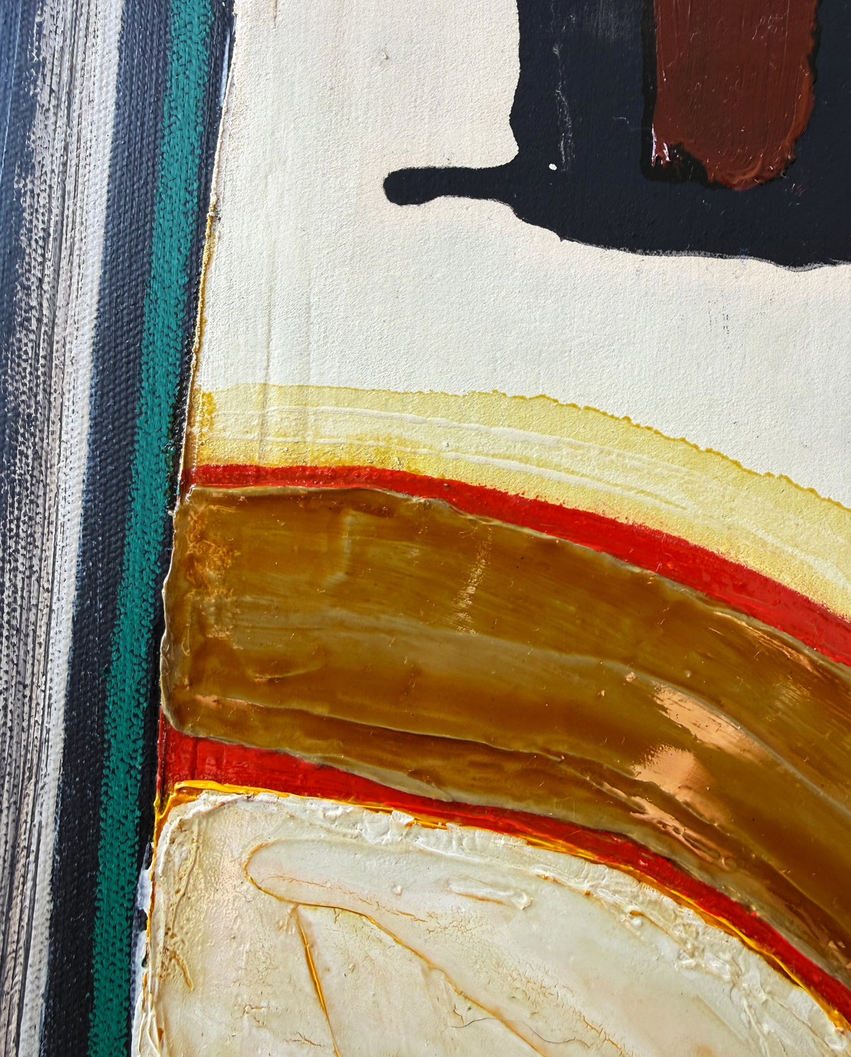 When The Dust Settles by Jane Jenevieve — signed oil on canvas.