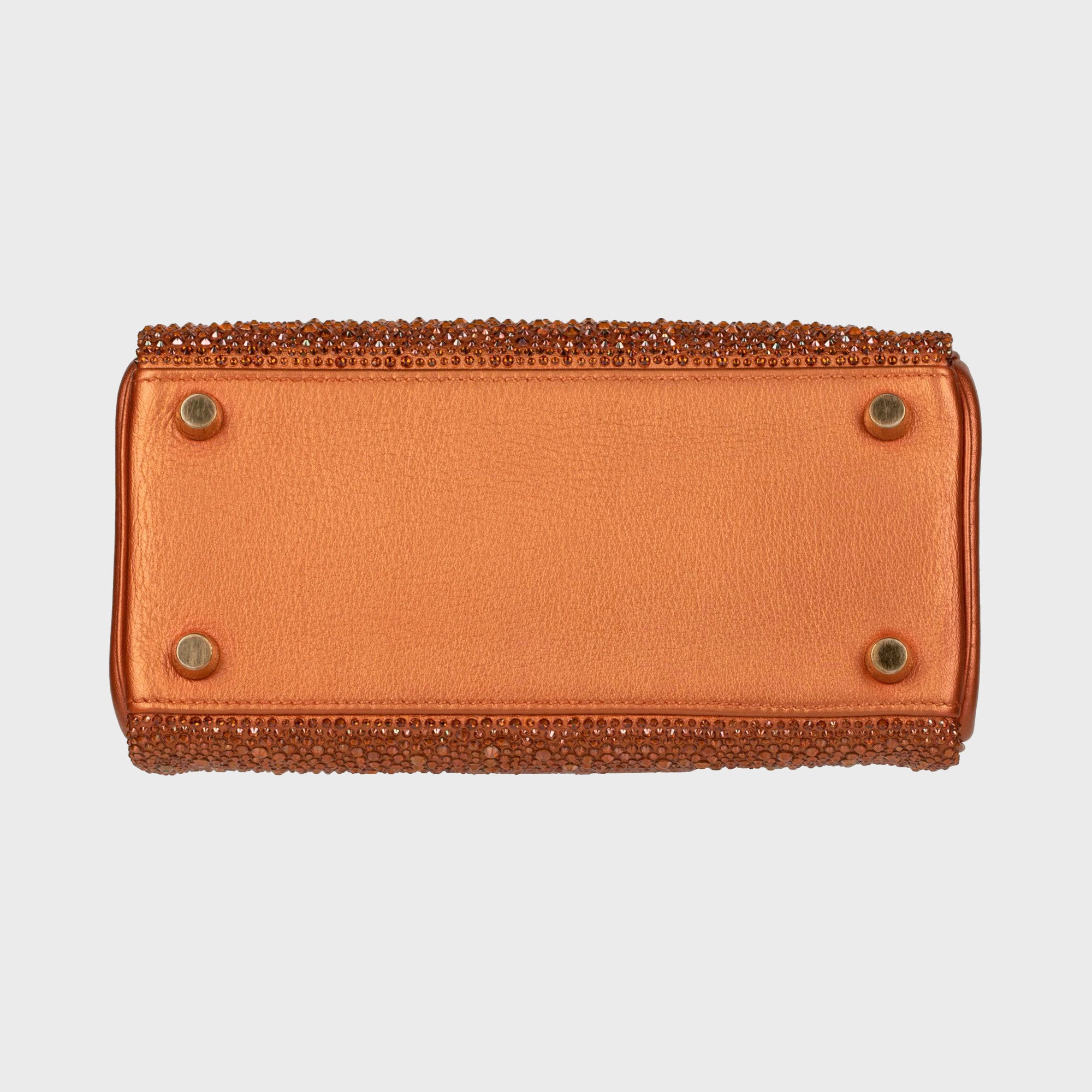 Hermès | Reimagined by Three Over Six | Metallic Copper &amp; Swarovski Crystals Gold Hardware