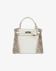 Hermès | Kelly 25cm | Himalaya Blanc Matte Niloticus Crocodile Palladium Hardware