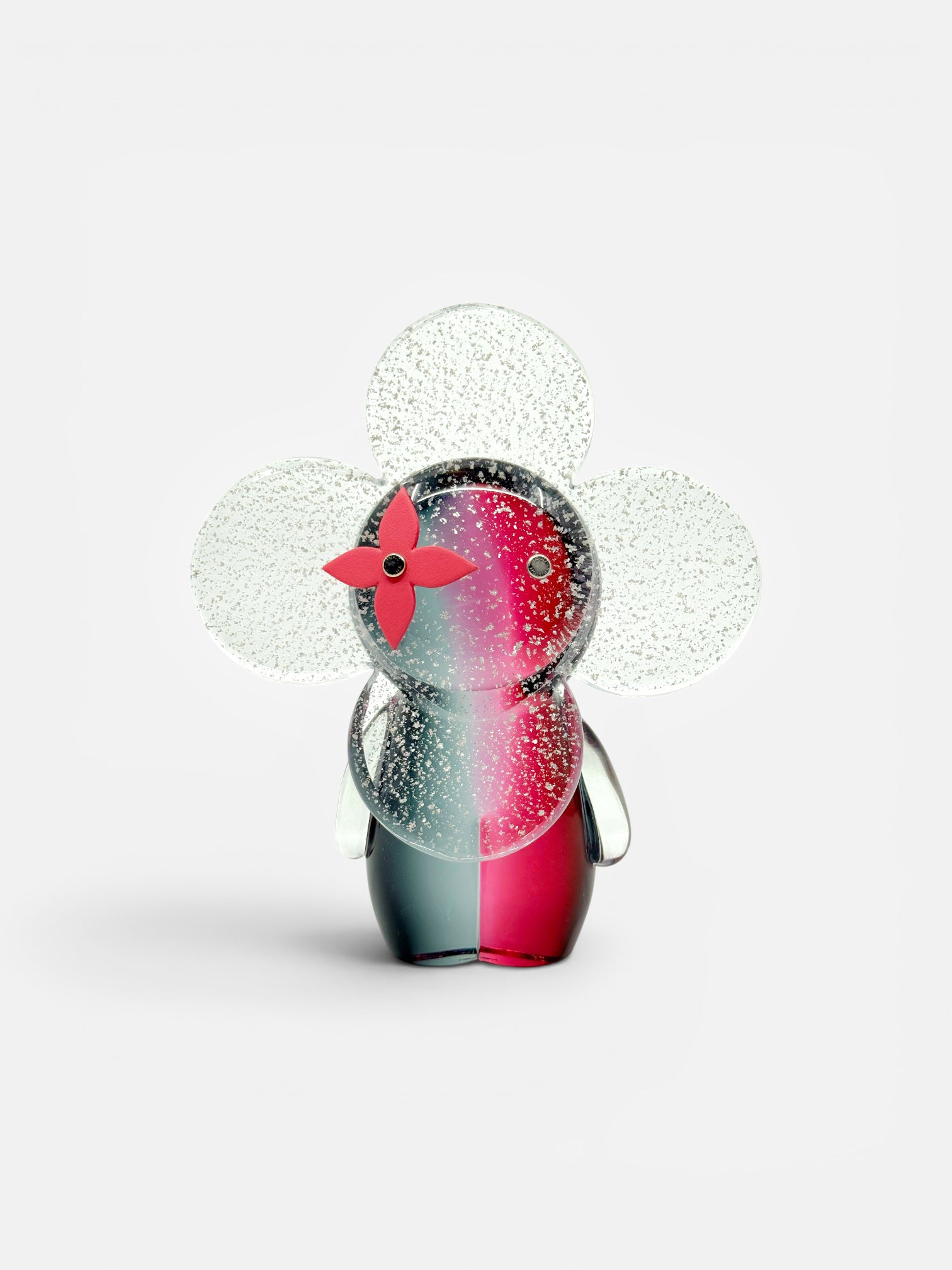 Louis Vuitton | Vivienne Doll Murano Glass Grey and Pink