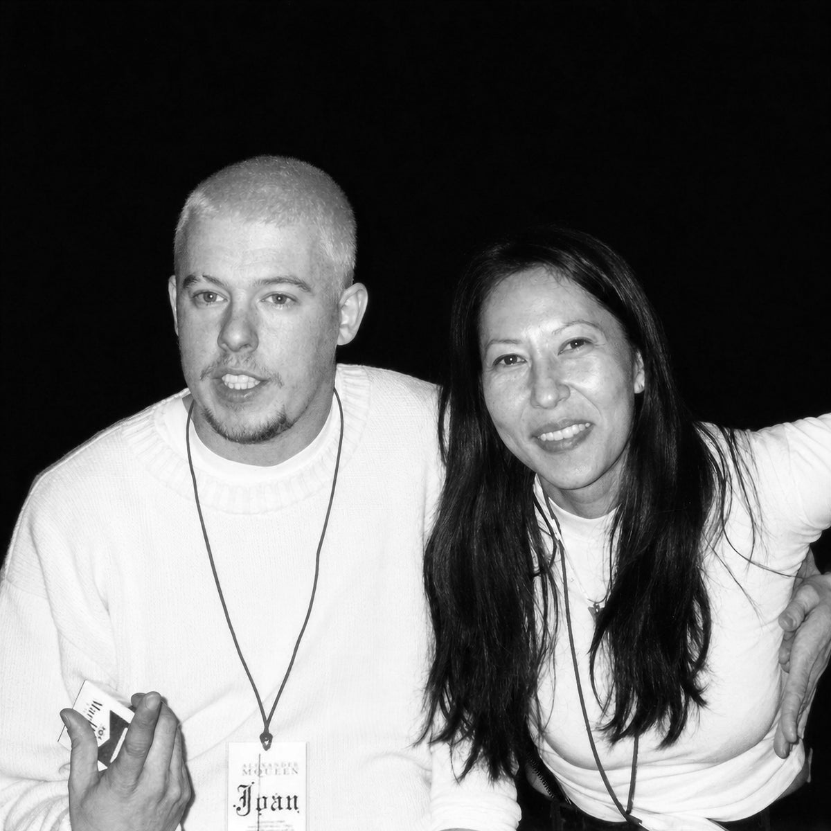 Mira Chai-Hyde with Lee Alexander McQueen