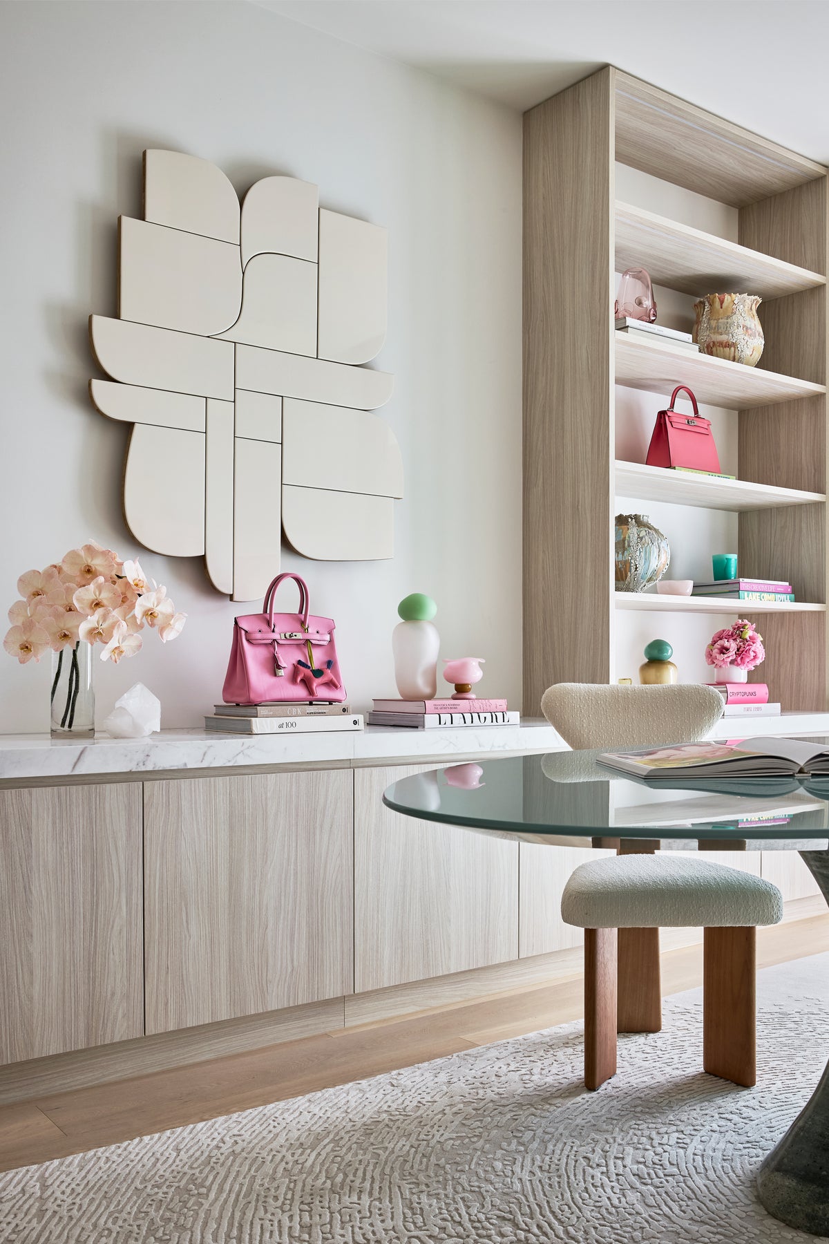 Hermès bags and Trudon candles.