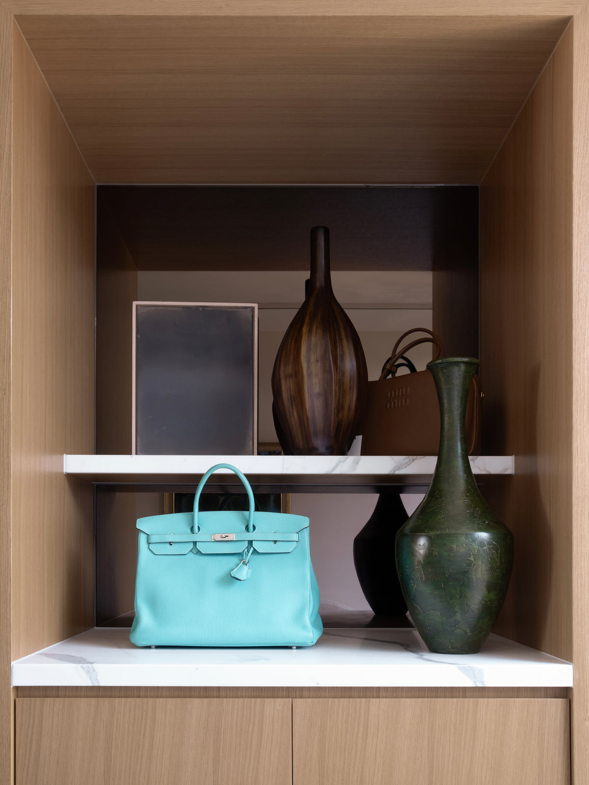 Hermès Birkin 40 in Lagoon.