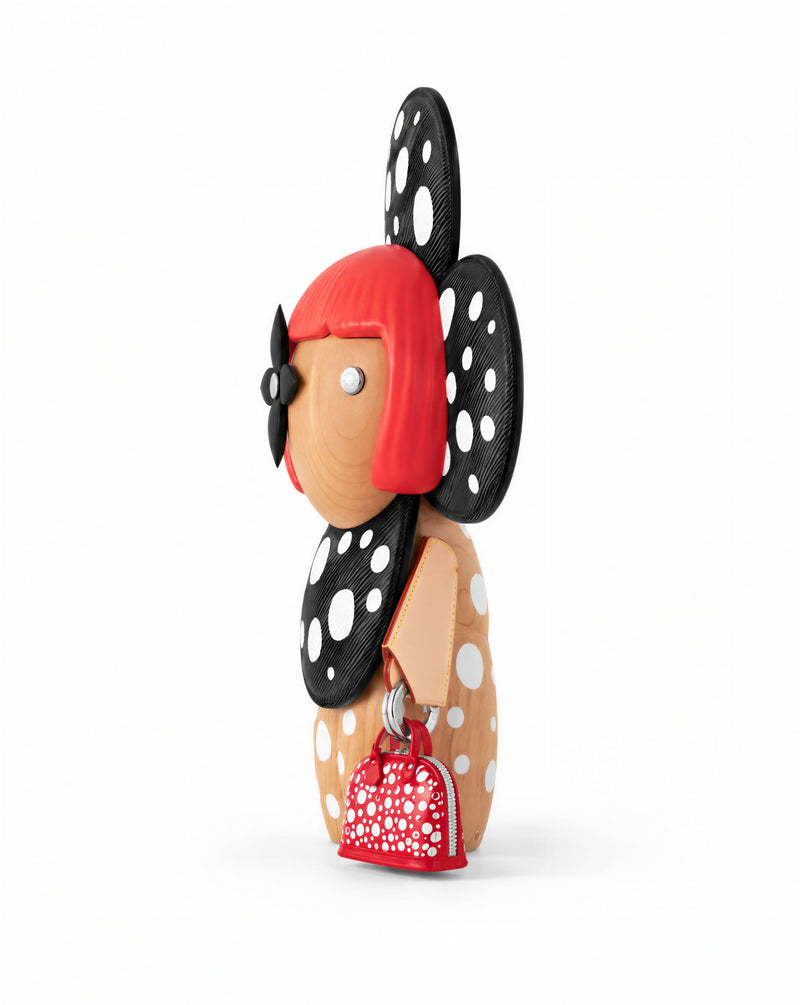 Black and white Infinity Dots Vivienne Giant in profile