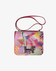 Hermès | Constance 24cm Limited Edition Marble Silk & Swift Leather Palladium Hardware